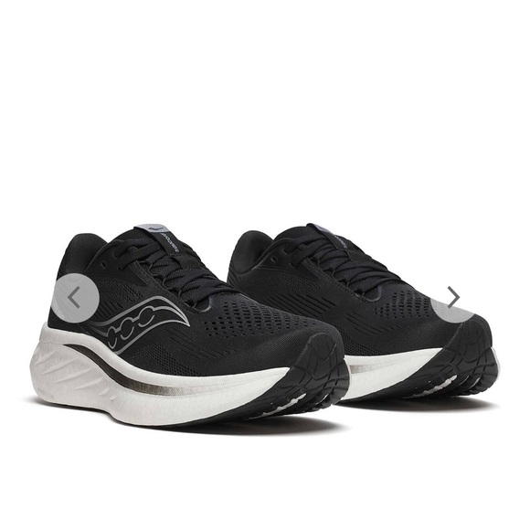 SAUCONY RIDE 18 Black/White Shoe - Picture 2 of 16